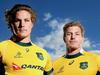 Michael Hooper and David Pocock ready to play in the starting team for the first time in the Bledisloe Cup game on Saturday .Picture Gregg Porteous