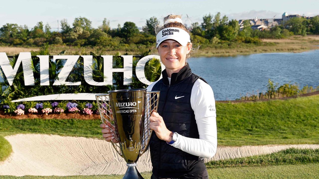 Nelly Korda won her sixth event of the year. Photo: Sarah Stier/Getty Images/AFP.