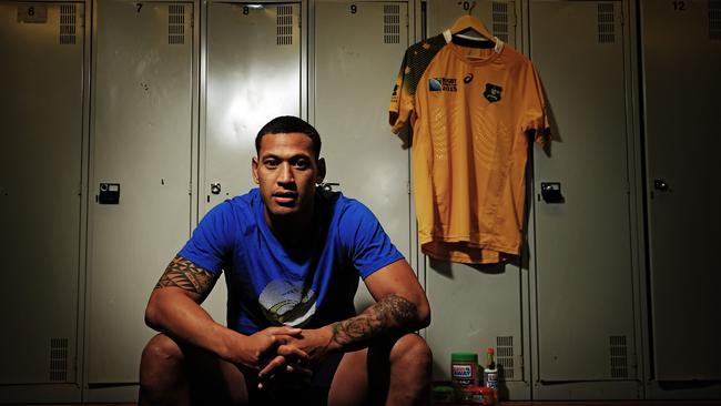 Israel Folau at Moore Park.