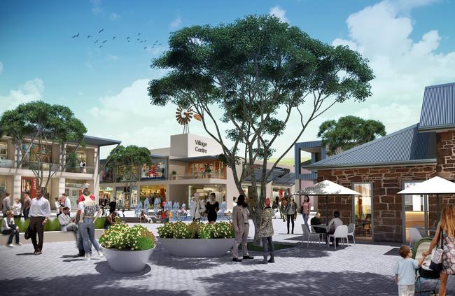 The draft precinct masterplan features about 7000 homes, a K-12 school and 12 sporting fields.