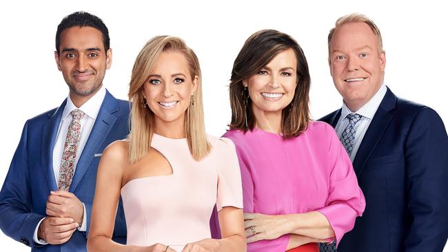 Waleed Aly, Carrie Bickmore, Lisa Wilkinson, who has joined The Project, and Pete Helliar.