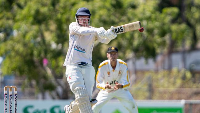 Will Andrews as Nightcliff took on Darwin in the 2024 Darwin and Districts Cricket Competition. Picture: Pema Tamang Pakhrin