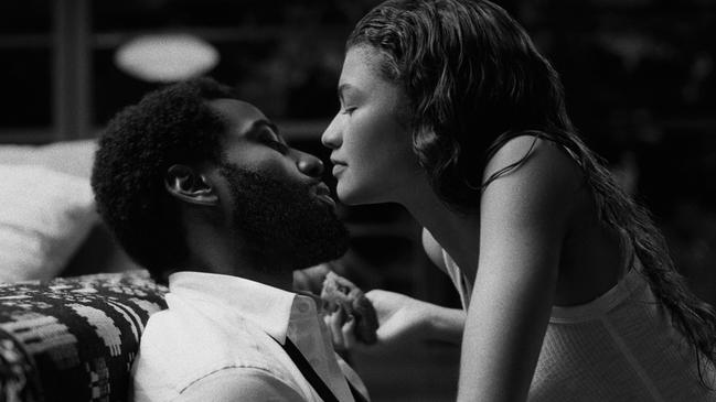 Zendaya and John David Washington as the title characters in Malcolm &amp; Marie.