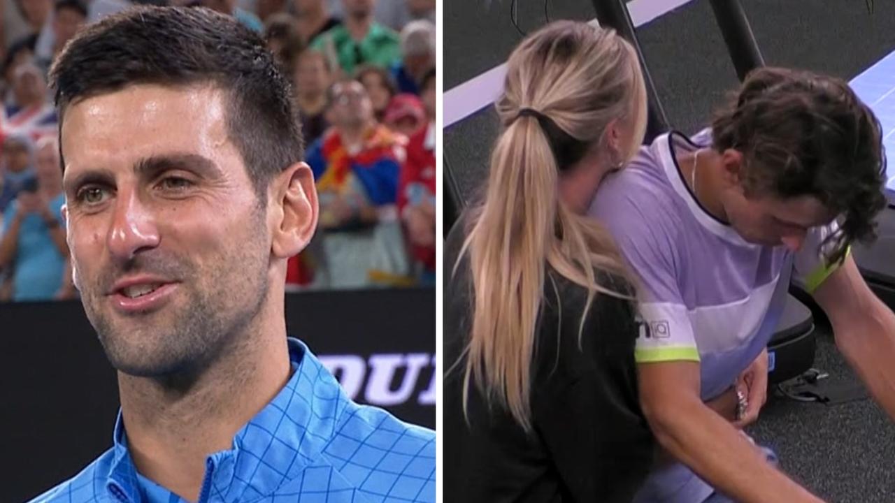 Novak Djokovic cruised against Alex de Minaur.