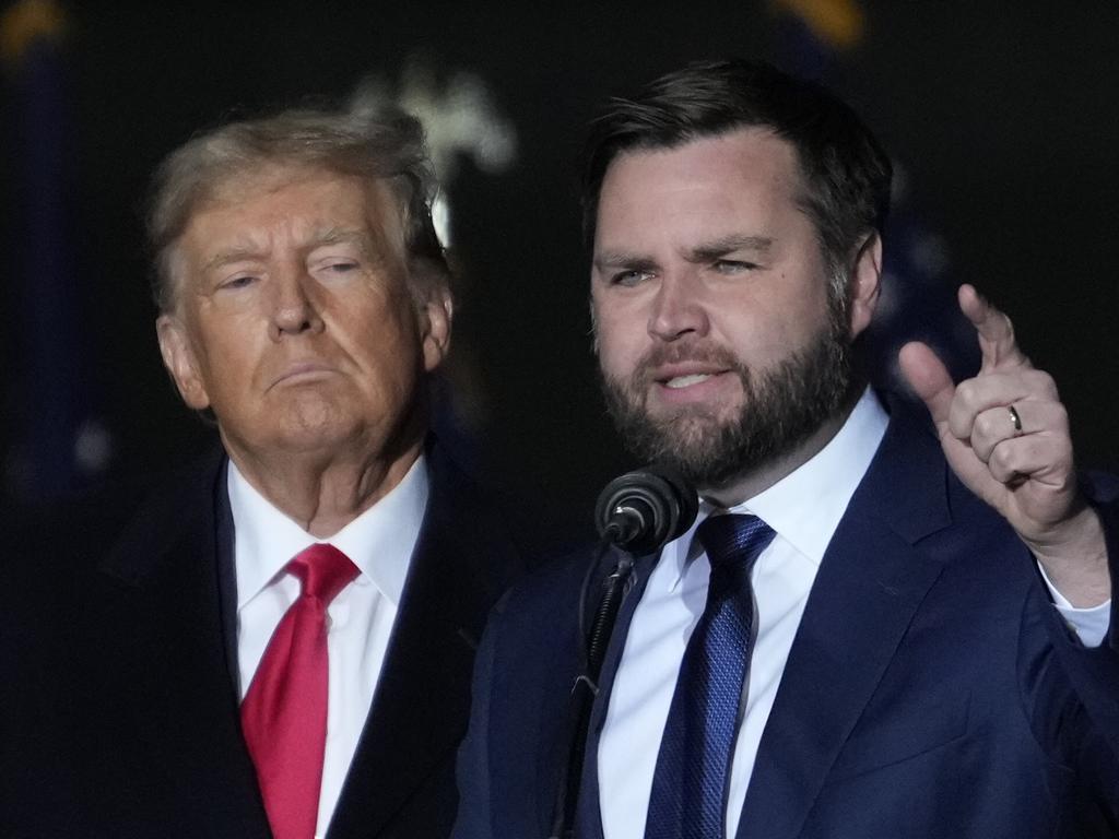 Donald Trump says J.D. Vance is the “person best suited” to be his running mate in the 2024 US election. Picture: Drew Angerer/Getty Images/AFP