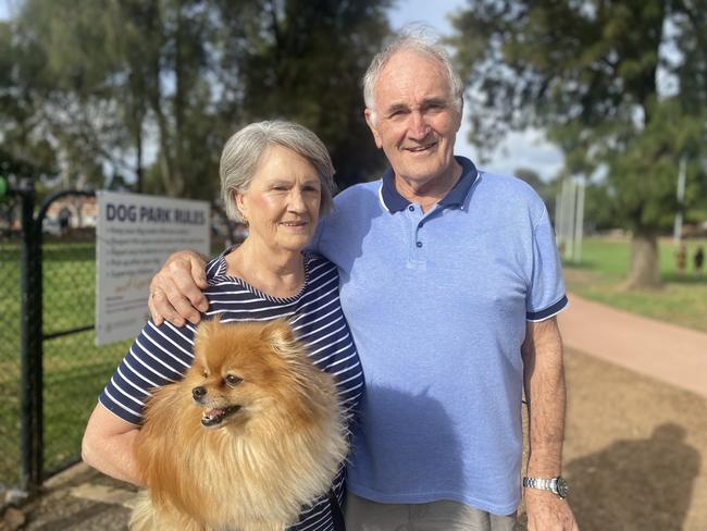 Broadview voters Bob and Jenny Schahinger. Picture: Brinley Duggan