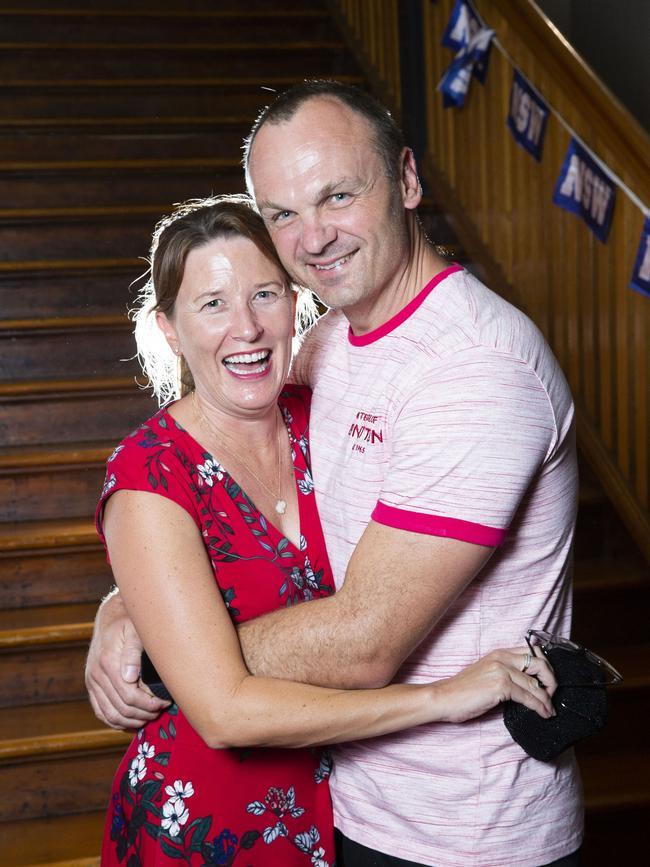 State of Origin: The Musical! Premiere, Princess Theatre Woolloongabba. Laurel and Michael Zaicek. 30.11.2019 - Picture: Renae Droop/RDW Photography