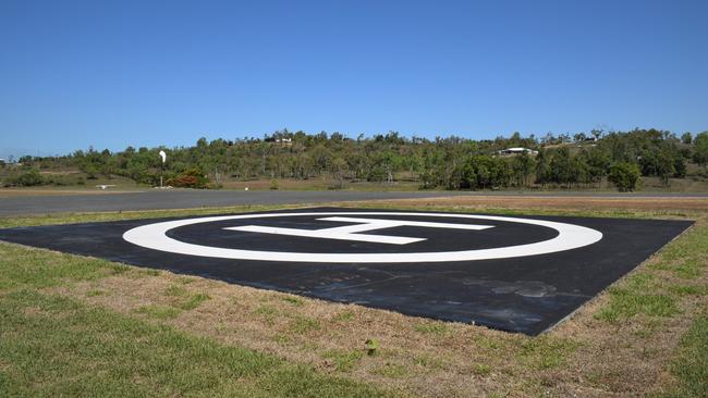 The helipad at the Whitsunday Park Estate. Mr Poole also keeps his own fire engine on standby should emergency services wish to use it. Picture: Heidi Petith