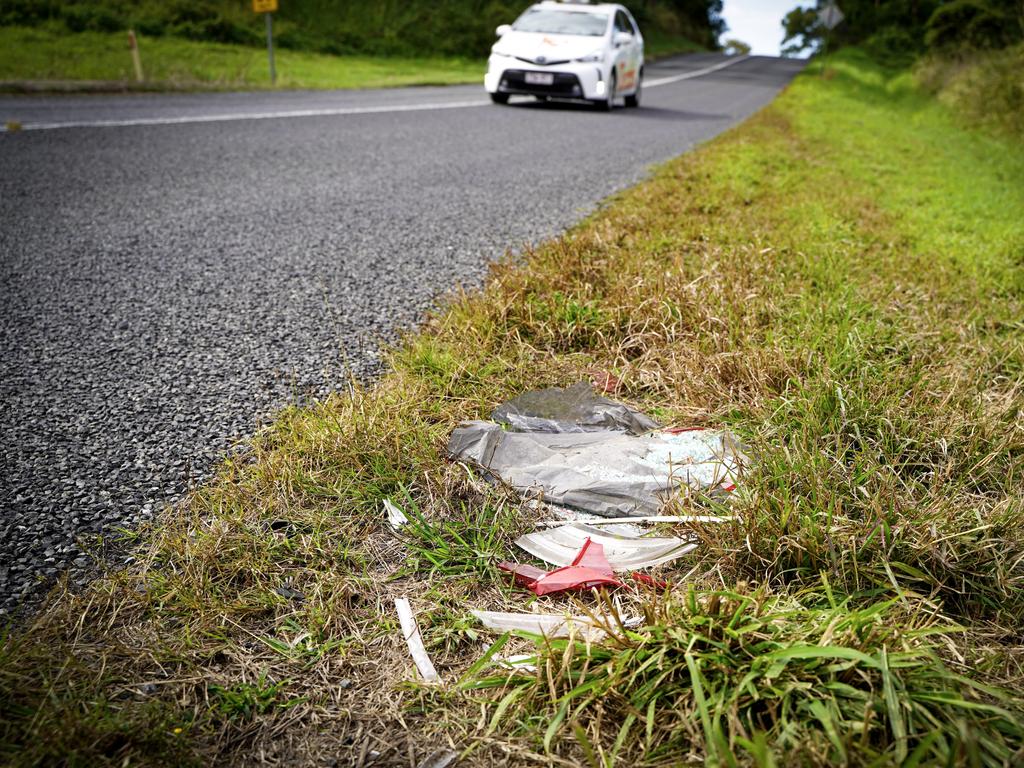 Glenella homeowner Ken Kelly says the rising traffic from Northern Beaches' drivers cutting across to the Ring Road and the Bruce Highway is amplifying safety concerns over an already dangerous Palm Ridge Dr intersection. Picture: Heidi Petith