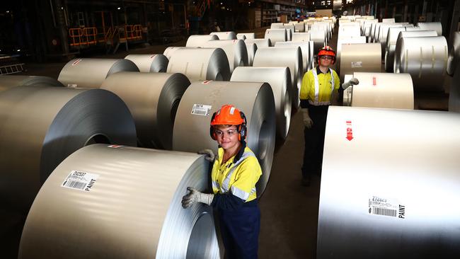 The BlueScope Steel works in Port Kembla. Picture: John Feder