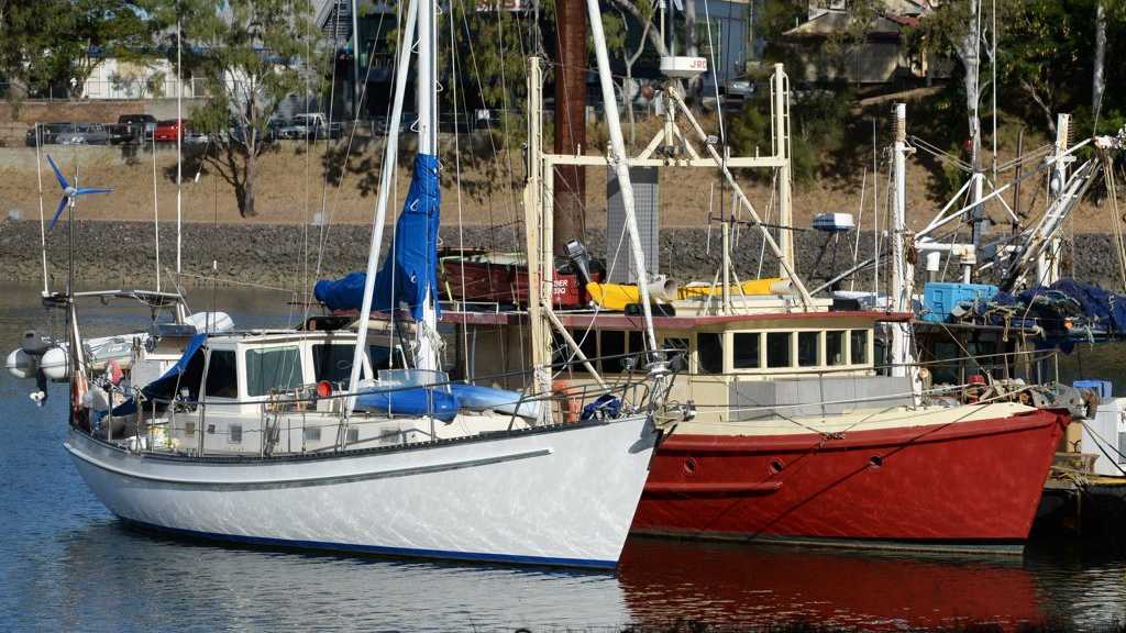 BURNETT RIVER: Boats on the river at Bundaberg. Photo: Mike Knott / NewsMail. Picture: Mike Knott