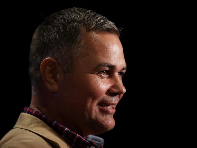 Broncos coach Anthony Seibold after the club’s horror loss to Wests Tigers. Picture: Cameron Spencer/Getty