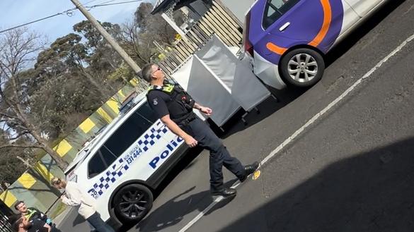 The man died on Wednesday outside Richmond West Primary School.