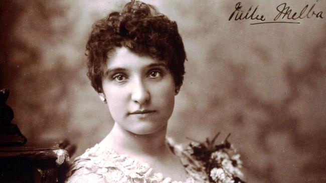 Autographed portrait of opera singer Dame Nellie Melba. Picture: Supplied
