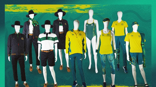 The Paralympic Australia uniform incorporates artwork from Rheanna Lotter. Picture: Paralympics Australia