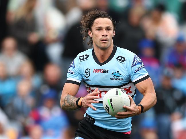 Can Nicho Hynes and the Sharks mix it with the top teams in the finals? Picture: Mark Metcalfe/Getty Images