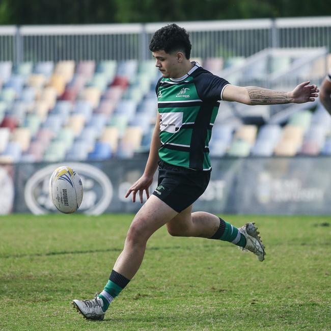 Jack Maunsell has a great kicking game. Picture: Glenn Campbell