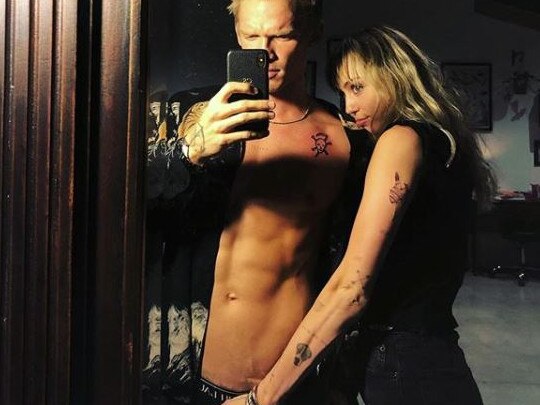 Miley Cyrus and Cody Simpson shared this racy selfie.