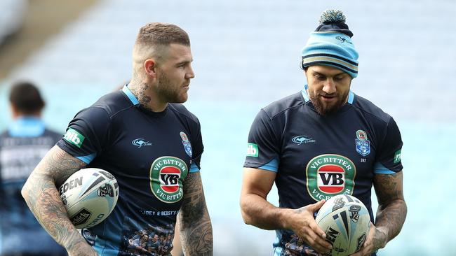 Booze brothers: Blake Ferguson and Josh Dugan. Picture: Getty Images