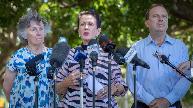 Lord Mayor Clover Moore, Mayor John Wakefield and Mayor Kathy Neilson 