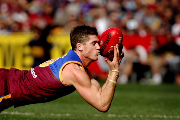 <p>22: JONATHAN BROWN. Brisbane Lions player Brown is a two-time club best and fairest winner, two-time All Australian representative player and a Coleman Medallist. Picture: Patrick Hamilton</p>