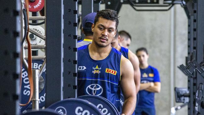 Up to five clubs are chasing Cowboys forward Jeremiah Nanai . Picture: Cowboys Media