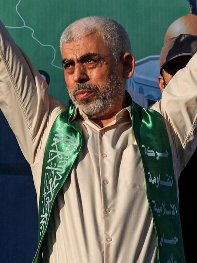 Yahya Sinwar, leader of the Palestinian Hamas movement in the Gaza Strip. Picture: AFP