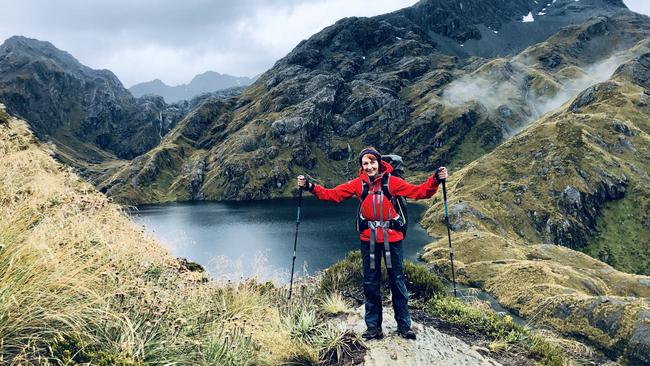 Hiking the Routeburn track in NZ.