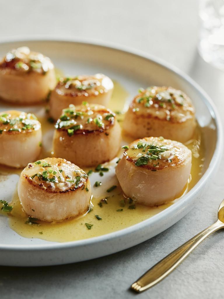 The German supermarket's scallops with Herbs de Provence butter. Picture: Supplied