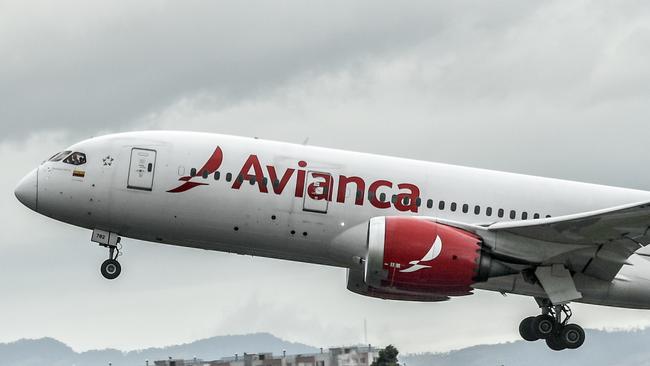 Colombian airline Avianca. Picture: AFP