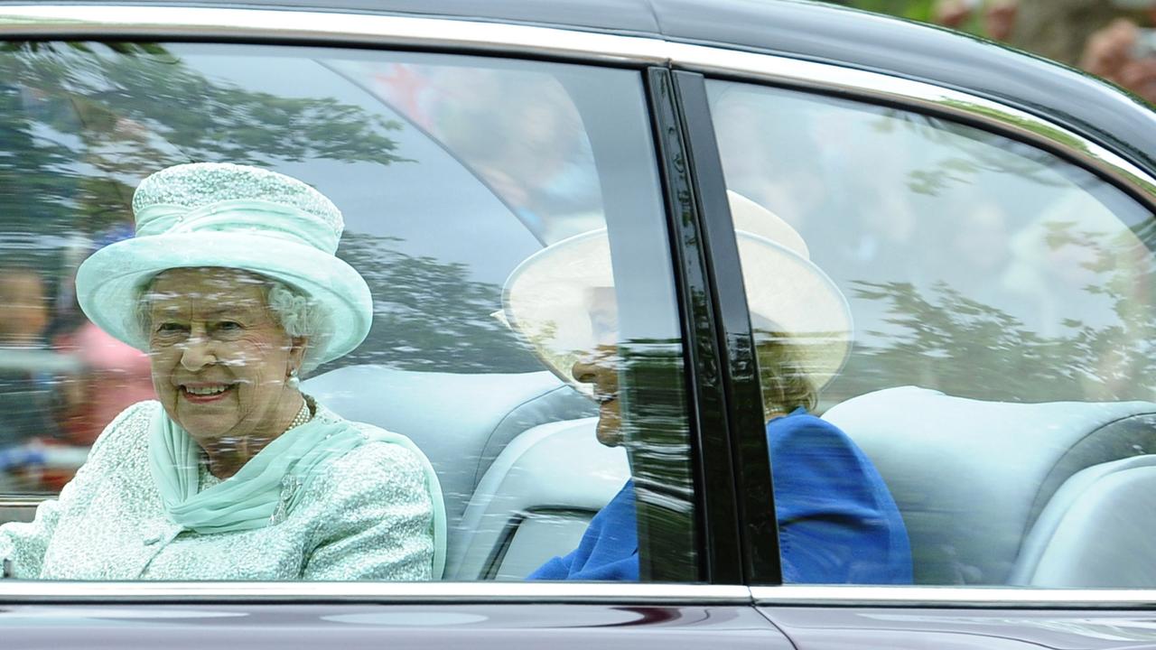 Queen Elizabeth II and Lady Farnham attend the Diamond Jubilee in 2012. Picture: Paul Ellis/WPA Pool/Getty Images