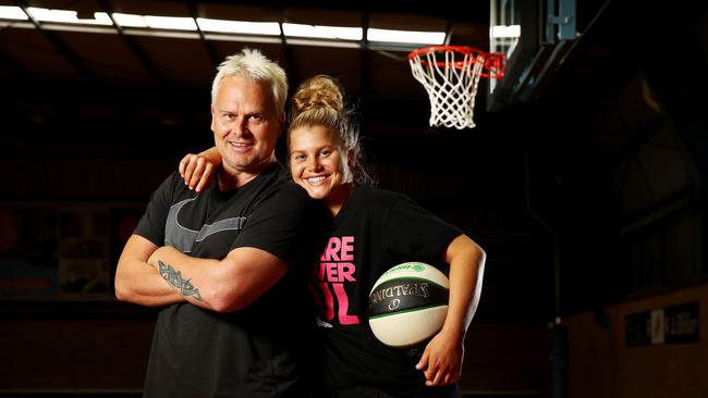 Shyla Heal, daughter of Boomers basketball legend Shane Heal. Picture: Toby Zerna