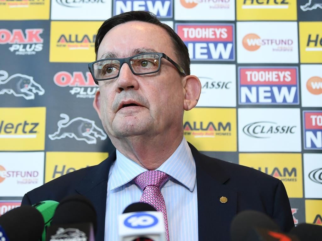 Penrith Panthers boss Brian Fletcher suggested a break away league as a last resort. Picture: AAP