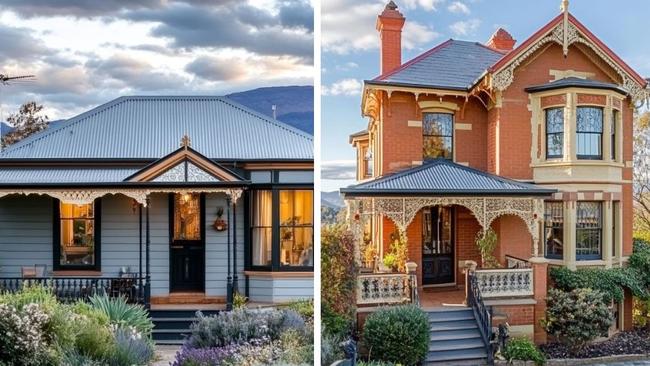 AI Hobart homes with mountain views only $683,000! Source: Midjourney.