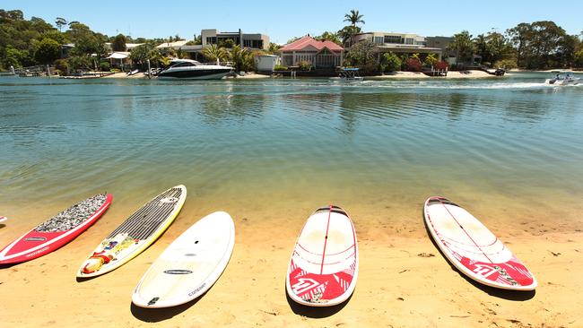 The Noosa Waterways, behind Noosa Heads, on Queensland’s Sunshine Coast, which has been toppled by Geelong as the top destination for city slickers seeking a new regional home.
