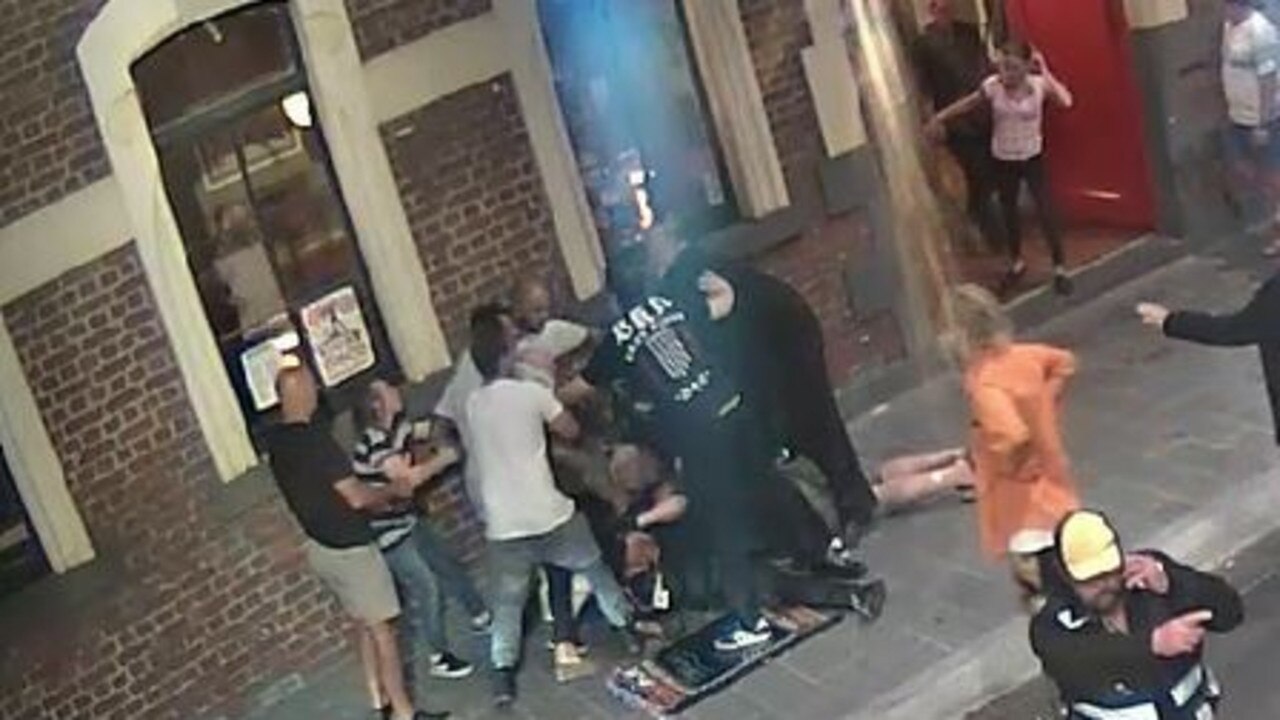 Three men pleaded guilty to assault charges after an alcohol fuelled Christmas party in Geelong CBD.