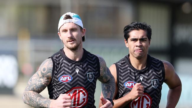 Hamish Hartlett (left) believes he still has plenty to offer despite being delisted.