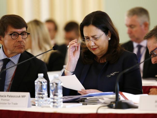 Queensland Premier Annastacia Palaszczuk pictured during Estimates at Parliament House. (Image/Josh Woning)