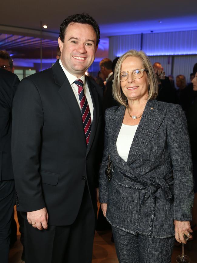 NSW MP Stuart Ayres and Lucy Turnbull. Picture: Richard Dobson