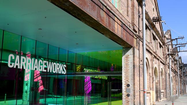 The Carriageworks arts precinct in Sydney’s historic Eveleigh rail yards. Picture: AAP