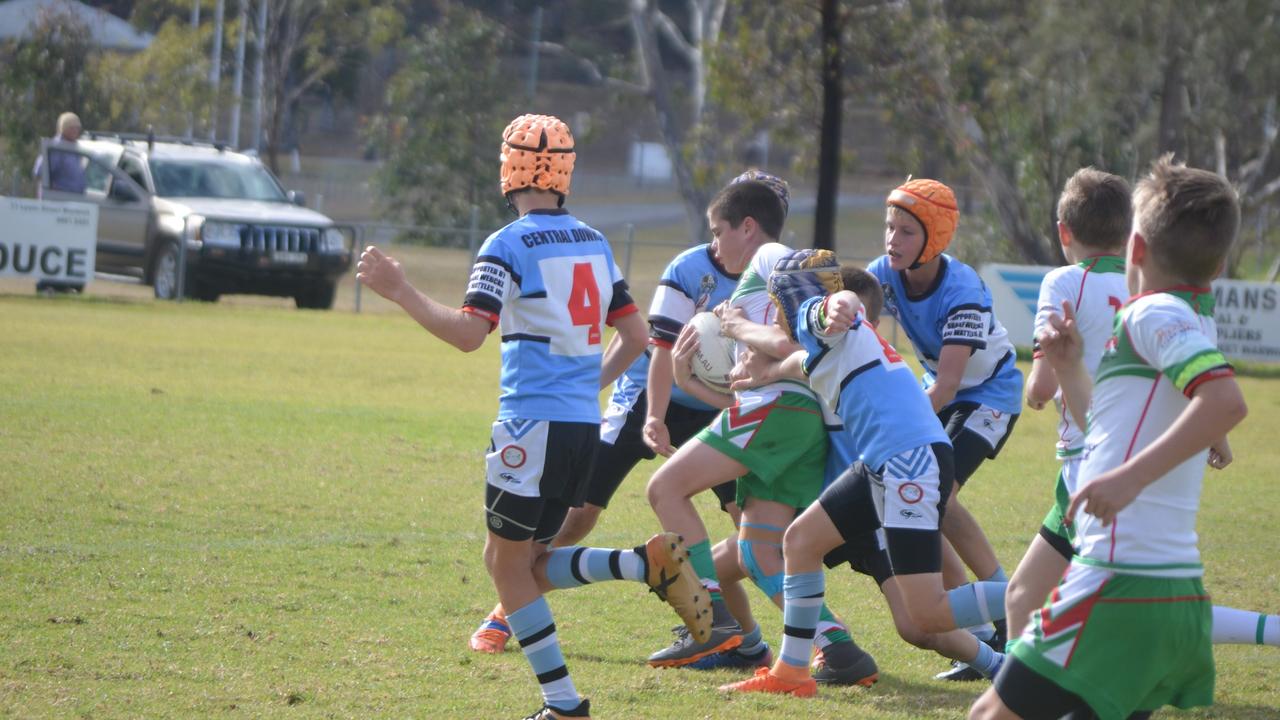 Caden Frame as a junpir for Wynnum against Central Downs on Thursday.