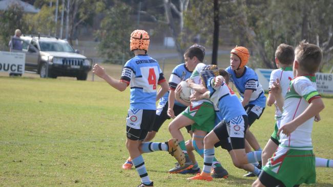 Caden Frame as a junpir for Wynnum against Central Downs on Thursday.