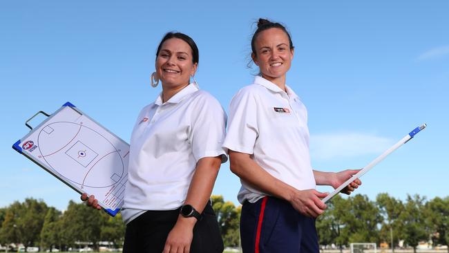 Jacara Egan and Daisy Pearce have been announced as assistant coaches for the AFLW Academy. Getty Images