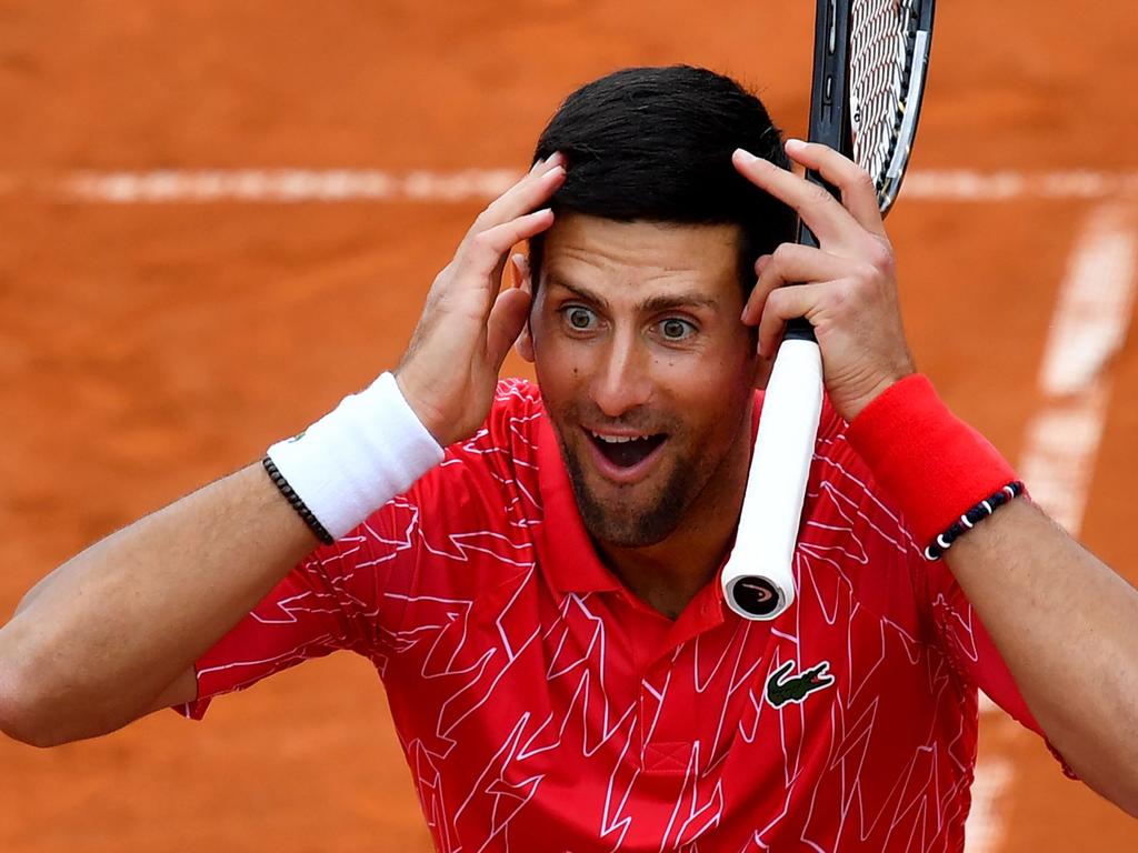 Novak Djokovic won the Australian Open men’s singles title in February.