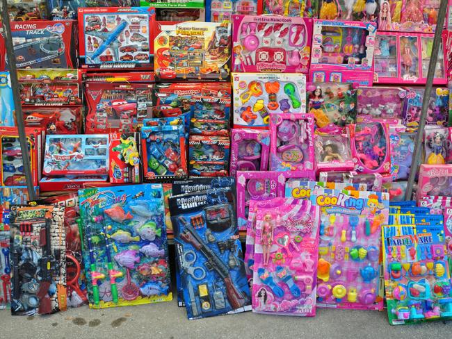 The range of toys on offer mostly are marketed to either boys or girls. Picture: iStock