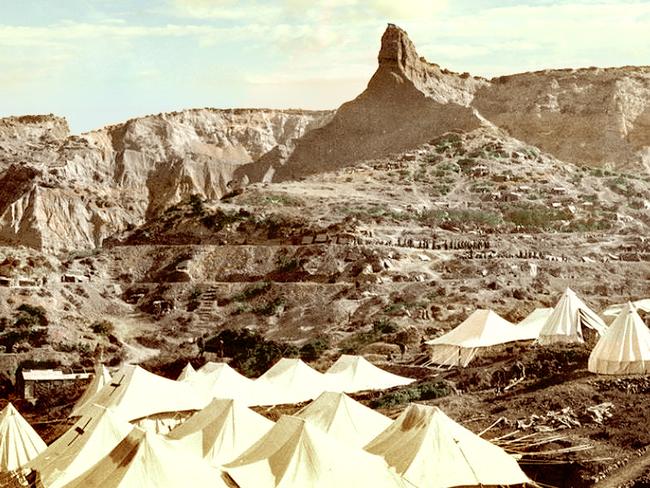 First stop for the wounded ... a casualty clearing station at Anzac Cove.