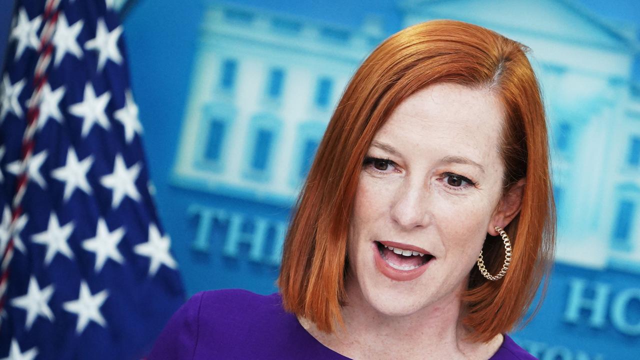 White House press secretary Jennifer Psaki said the situation was ‘extremely dangerous’. Picture: AFP