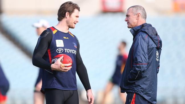 Patrick Dangerfield thanked Phil Walsh for the impact he had on his career. Picture: Stephen Laffer