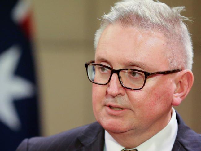 NSW Energy Minister Don Harwin speaks to the media during a press conference in Adelaide, Wednesday, December 19, 2018. Energy ministers from across Australia met in Adelaide today to discuss lowering power prices. (AAP Image/Kelly Barnes) NO ARCHIVING