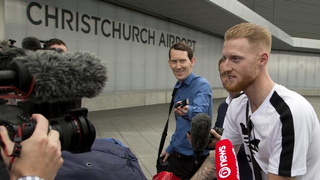 New Zealand-born England cricket star Ben Stokes in Christchurch. Picture: AP